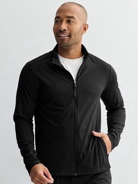 Men’s Tek Gear Full Zip Dry Tek Jacket Black Moisture Wicking XL